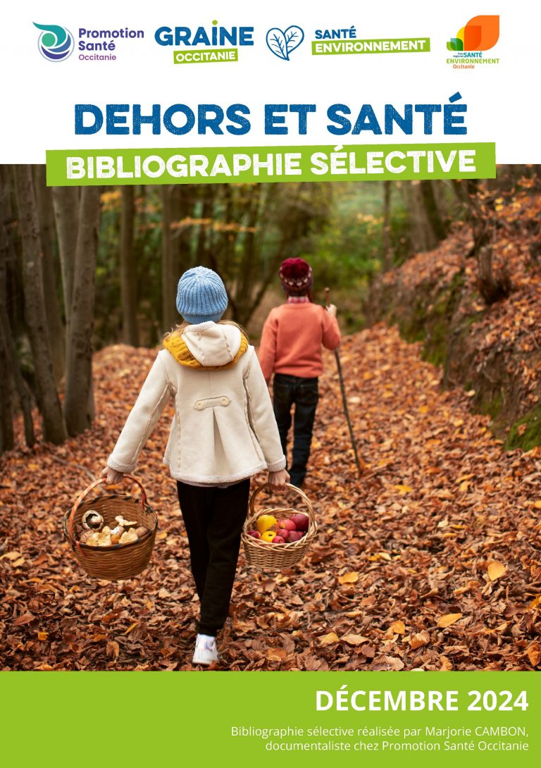 Couverture de la bibliographie Dehors et Santé (décembre 2024)