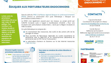 Participez au cycle Perturbateurs endocriniens proposé par le R²ESE Occitanie 
