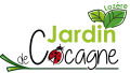 Logo "Jardin de Cocagne - Lozère" : Coccinelle et végétaux