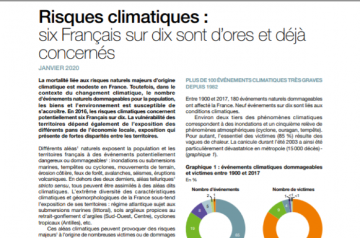Risques climatiques : Six Français sur dix sont d'ores et déjà concernés