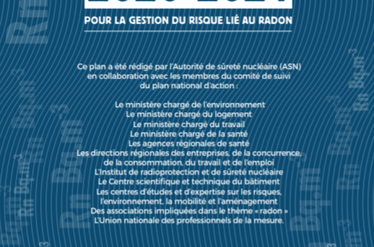 Plan national d’action 2020-2024 pour la gestion du risque lié au radon