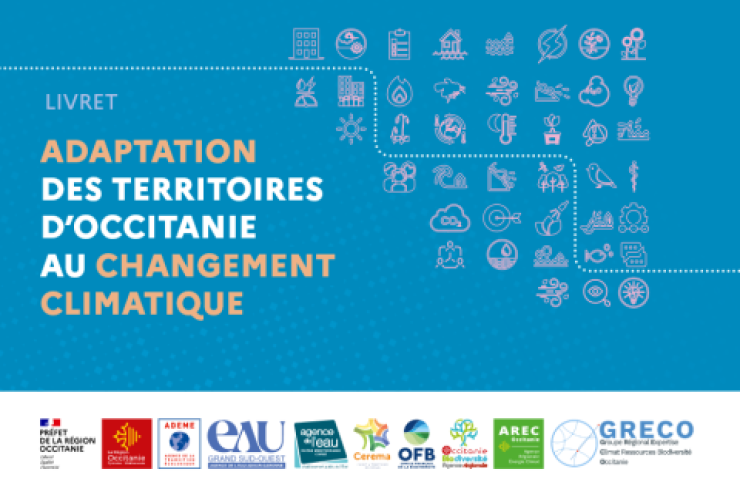 Couverture du livret "Adaptation des territoires d'Occitanie au changement climatique"